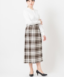 O'Neil of Dublin 【別注】クラシックモデル リネンキルトスカート ロング 81cm
