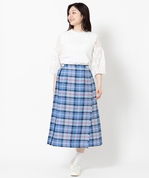O'Neil of Dublin 【別注】クラシックモデル リネンキルトスカート ロング 81cm