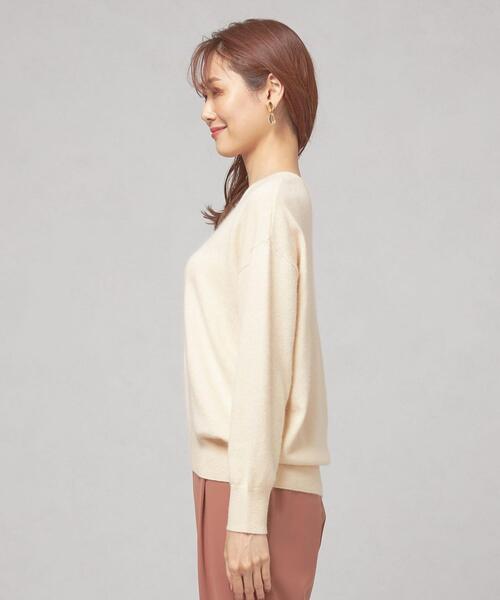 closet story（クローゼットストーリー）の「＜closet story（クローゼットストーリー）＞ユル Vネック ニット（ニット/セーター・レディース・ライトブルー/ナチュラル/ベージュ・FREE）」の13枚目の写真