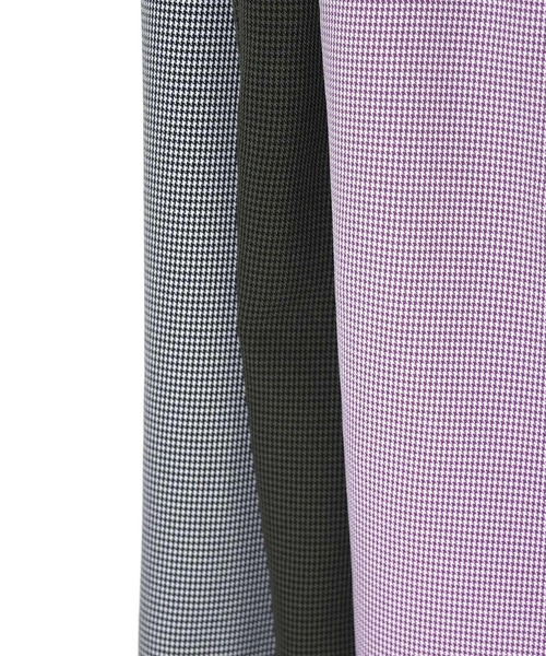 w closet(ダブルクローゼット)の「ミニ千鳥センタープレスパンツ(スラックス・レディース・カーキ/パープル/オフホワイト・FREE)」の15枚目の写真