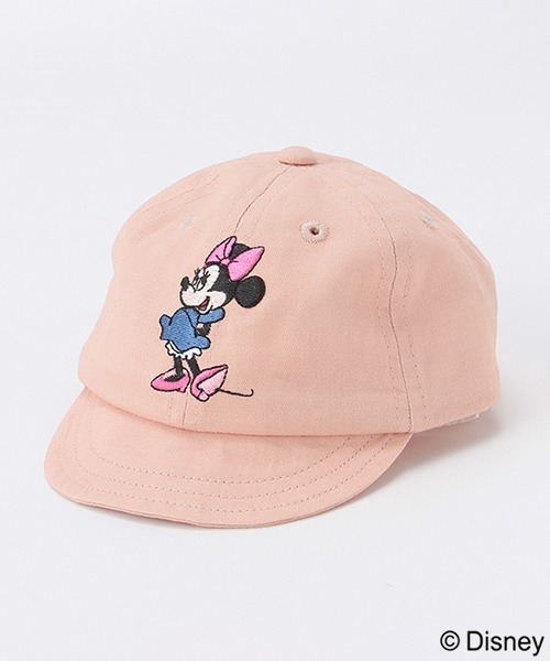 petit main(プティマイン)の「【Disney】BABYミッキー・ミニー/キャップ(キャップ・キッズ・ネイビー/ライトベージュ/ライトピンク・48cm/46cm)」の1枚目の写真