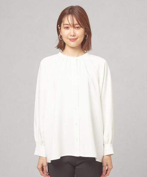 closet story（クローゼットストーリー）の「＜closet story（クローゼットストーリー）＞バックレース ブラウス（シャツ/ブラウス・レディース・ブラック/オフホワイト・FREE）」の5枚目の写真