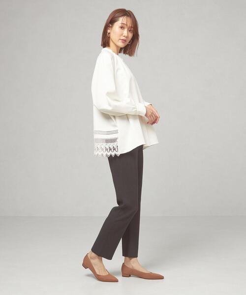 closet story（クローゼットストーリー）の「＜closet story（クローゼットストーリー）＞バックレース ブラウス（シャツ/ブラウス・レディース・ブラック/オフホワイト・FREE）」の7枚目の写真