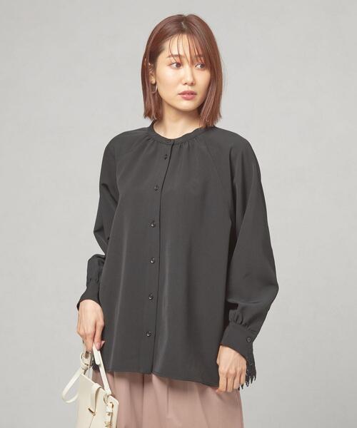 closet story（クローゼットストーリー）の「＜closet story（クローゼットストーリー）＞バックレース ブラウス（シャツ/ブラウス・レディース・ブラック/オフホワイト・FREE）」の6枚目の写真