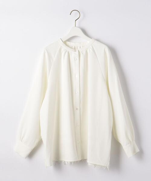 closet story（クローゼットストーリー）の「＜closet story（クローゼットストーリー）＞バックレース ブラウス（シャツ/ブラウス・レディース・ブラック/オフホワイト・FREE）」の13枚目の写真