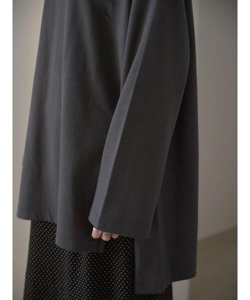 AMERICAN HOLIC（アメリカンホリック）の「サイドスリットボートネックカットプルオーバー（Tシャツ/カットソー・レディース・チャコールグレー/ブラウン・M/L）」の20枚目の写真