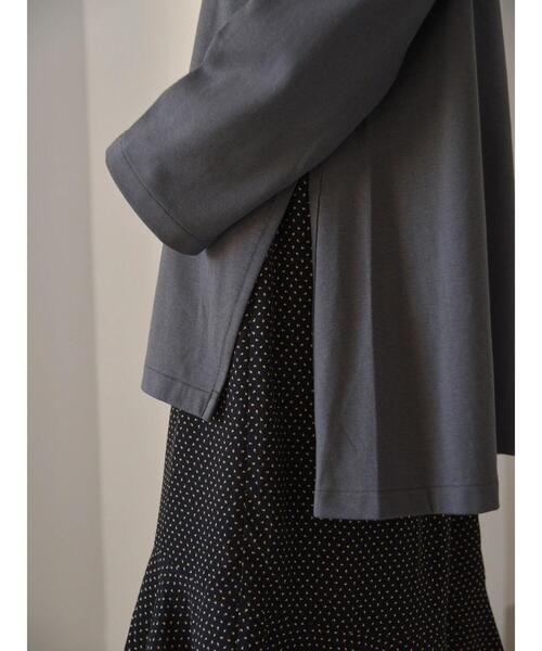 AMERICAN HOLIC（アメリカンホリック）の「サイドスリットボートネックカットプルオーバー（Tシャツ/カットソー・レディース・チャコールグレー/ブラウン・M/L）」の21枚目の写真