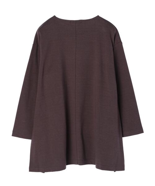 AMERICAN HOLIC（アメリカンホリック）の「サイドスリットボートネックカットプルオーバー（Tシャツ/カットソー・レディース・チャコールグレー/ブラウン・M/L）」の12枚目の写真