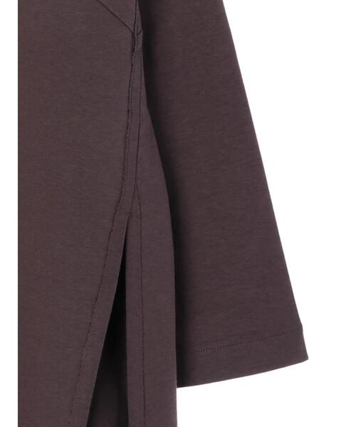 AMERICAN HOLIC（アメリカンホリック）の「サイドスリットボートネックカットプルオーバー（Tシャツ/カットソー・レディース・チャコールグレー/ブラウン・M/L）」の10枚目の写真