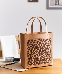 Butler Verner Sails（バトラーヴァーナーセイルス）の「Butler Verner Sails バトラーバーナーセイルズ / 栃木レザーヌメ革レーザープリント プレーントートバッグ レオパード ペイズリー バンダナ柄 エコバッグ / JW-2617（トートバッグ）」