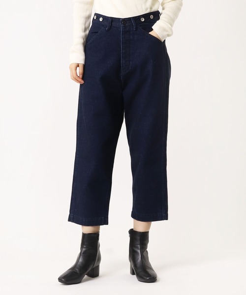 GRANDMA MAMA DAUGHTER（グランマママドーター）の「GRANDMA MAMA DAUGHTER / グランマ ママ ドーター # サルエル デニムパンツ デニム GP33097W1 PT KTC（その他パンツ・レディース・ネイビー・0/1）」の9枚目の写真