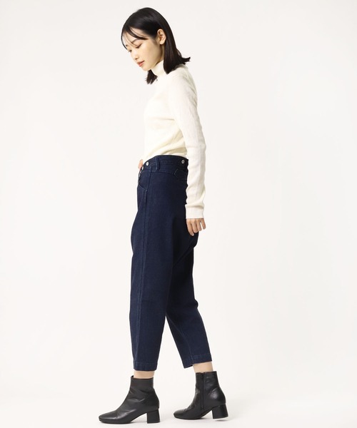 GRANDMA MAMA DAUGHTER（グランマママドーター）の「GRANDMA MAMA DAUGHTER / グランマ ママ ドーター # サルエル デニムパンツ デニム GP33097W1 PT KTC（その他パンツ・レディース・ネイビー・0/1）」の5枚目の写真