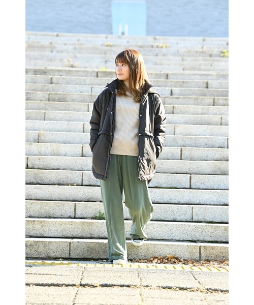NAVY(ネイビー)の「洗えるニット 7Gワイドリブ ハイネックプルオーバー(ニット/セーター・レディース・ブラウン/ブラック/ベージュ/ワイン/ブルー・L/M)」の19枚目の写真