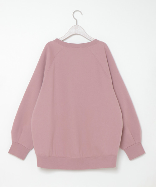 LBC（エルビーシー）の「ラグランオーバーサイズプルオーバー（Tシャツ/カットソー・レディース・ダークグリーン/ピンク・M）」の7枚目の写真