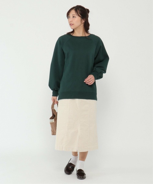 LBC（エルビーシー）の「ラグランオーバーサイズプルオーバー（Tシャツ/カットソー・レディース・ダークグリーン/ピンク・M）」の14枚目の写真