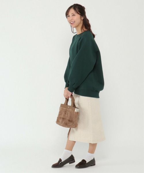 LBC（エルビーシー）の「ラグランオーバーサイズプルオーバー（Tシャツ/カットソー・レディース・ダークグリーン/ピンク・M）」の15枚目の写真