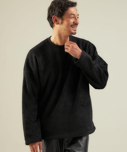 green label relaxing(グリーンレーベルリラクシング)の「ソフトフリース クルーネック 長袖 トップス(その他トップス・メンズ・ベージュ/ブラック/グレー・XL/L/S/M)」の2枚目の写真