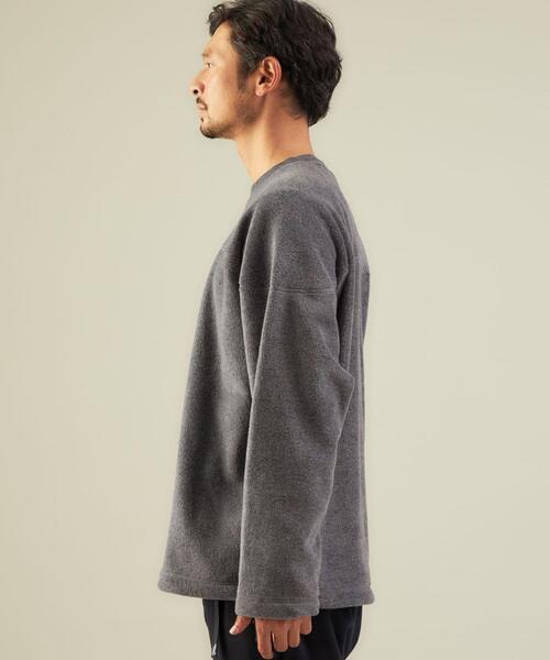 green label relaxing(グリーンレーベルリラクシング)の「ソフトフリース クルーネック 長袖 トップス(その他トップス・メンズ・ベージュ/ブラック/グレー・XL/L/S/M)」の7枚目の写真