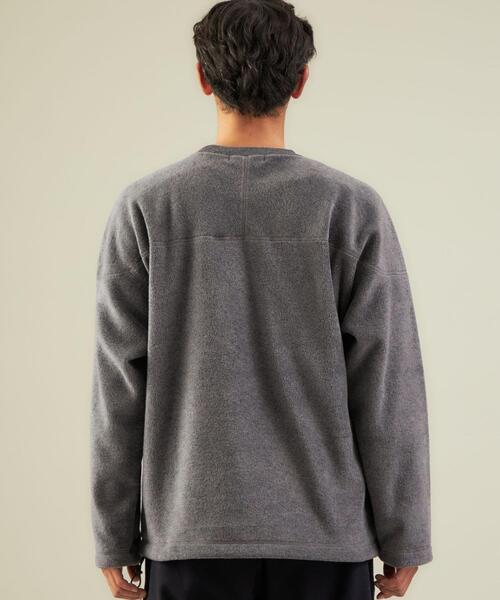 green label relaxing(グリーンレーベルリラクシング)の「ソフトフリース クルーネック 長袖 トップス(その他トップス・メンズ・ベージュ/ブラック/グレー・XL/L/S/M)」の8枚目の写真