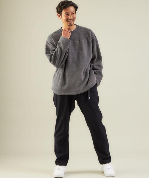 green label relaxing(グリーンレーベルリラクシング)の「ソフトフリース クルーネック 長袖 トップス(その他トップス・メンズ・ベージュ/ブラック/グレー・XL/L/S/M)」の9枚目の写真