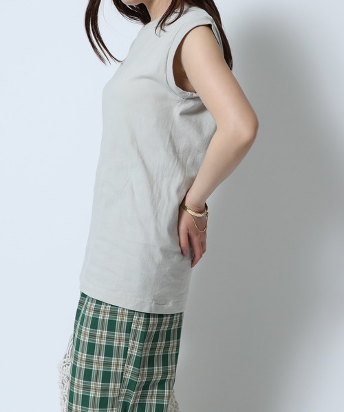 HANES(ヘインズ)の「【Hanes】2P Japan Fit for HER スリーブレスTシャツ HW5327(Tシャツ/カットソー・メンズ・グレー/マルチ/イエロー/ピンク/ベージュ・M/L)」の8枚目の写真