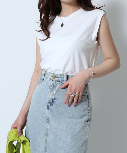 HANES(ヘインズ)の「【Hanes】2P Japan Fit for HER スリーブレスTシャツ HW5327(Tシャツ/カットソー・メンズ・グレー/マルチ/イエロー/ピンク/ベージュ・M/L)」の11枚目の写真