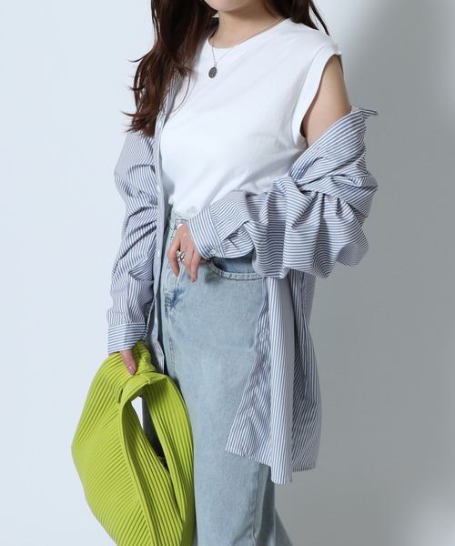 HANES(ヘインズ)の「【Hanes】2P Japan Fit for HER スリーブレスTシャツ HW5327(Tシャツ/カットソー・メンズ・グレー/マルチ/イエロー/ピンク/ベージュ・M/L)」の16枚目の写真