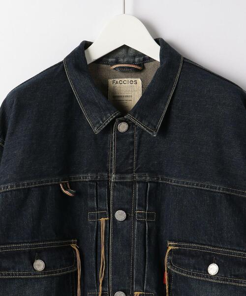 FACCIES（ファチーズ）の「＜FACCIES＞ 14OZ DNM JKT/ジャケット（デニムジャケット・メンズ・ネイビー・2/1）」の3枚目の写真