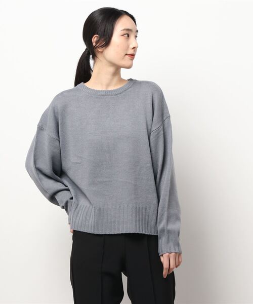 ehka sopo(エヘカソポ)の「付け衿ニット(ニット/セーター・レディース・ブラック/グレー/キナリ・フリ-)」の5枚目の写真