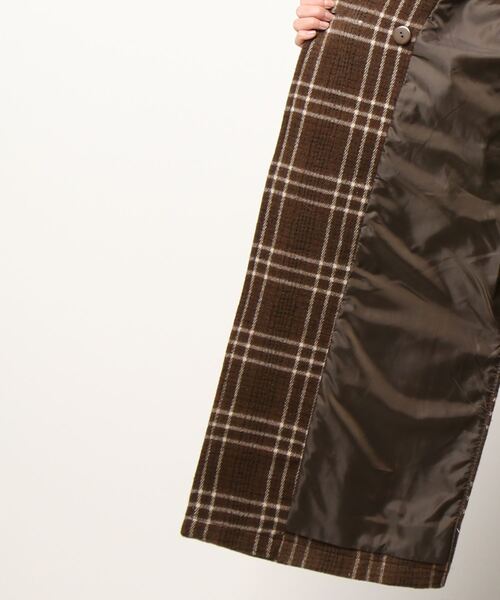 Mayree（メイリー）の「【Mayree】チェックダブルボタンオーバーコート 2021AW（チェスターコート・レディース・ブラウン/アイボリー・FREE）」の19枚目の写真