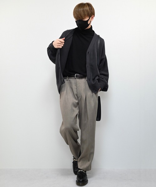 CLEL(クレイル)の「【CLEL】Balloon Sleeve Loose Knit Cardigan / バルーン袖 ルーズニットカーディガン ビッグシルエット(カーディガン/ボレロ・メンズ・チャコールグレー/グレイッシュベージュ/グレイッシュブルー・S/M/L)」の13枚目の写真