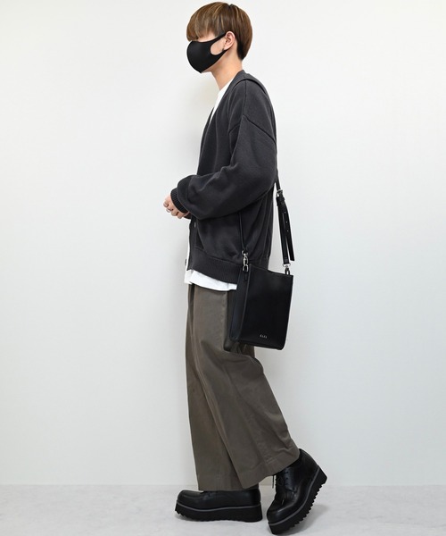 CLEL(クレイル)の「【CLEL】Balloon Sleeve Loose Knit Cardigan / バルーン袖 ルーズニットカーディガン ビッグシルエット(カーディガン/ボレロ・メンズ・チャコールグレー/グレイッシュベージュ/グレイッシュブルー・S/M/L)」の12枚目の写真
