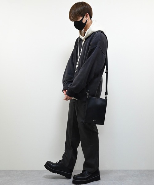 CLEL(クレイル)の「【CLEL】Balloon Sleeve Loose Knit Cardigan / バルーン袖 ルーズニットカーディガン ビッグシルエット(カーディガン/ボレロ・メンズ・チャコールグレー/グレイッシュベージュ/グレイッシュブルー・S/M/L)」の20枚目の写真