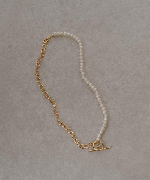 Kastane（カスタネ）の「【fiw.】ミックスパールネックレス（ネックレス・レディース・シルバー/ゴールド・FREE）」の2枚目の写真