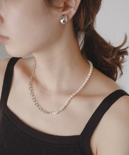Kastane（カスタネ）の「【fiw.】ミックスパールネックレス（ネックレス・レディース・シルバー/ゴールド・FREE）」の10枚目の写真