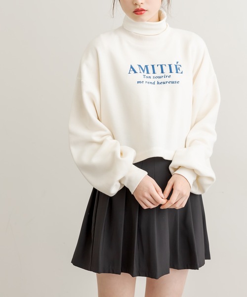 OLIVE des OLIVE（オリーブデオリーブ）の「【WEB限定カラー有】ロゴショートスウェット（スウェット・レディース・ホワイト/ピンク/ブルー/スミクロ・FREE）」の2枚目の写真