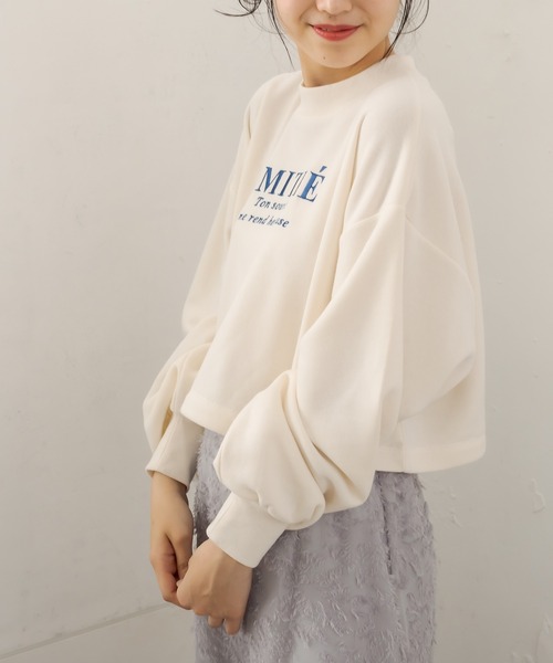 OLIVE des OLIVE（オリーブデオリーブ）の「【WEB限定カラー有】ロゴショートスウェット（スウェット・レディース・ホワイト/ピンク/ブルー/スミクロ・FREE）」の11枚目の写真