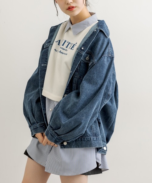 OLIVE des OLIVE（オリーブデオリーブ）の「【WEB限定カラー有】ロゴショートスウェット（スウェット・レディース・ホワイト/ピンク/ブルー/スミクロ・FREE）」の12枚目の写真