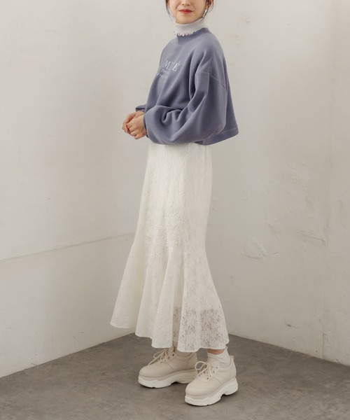 OLIVE des OLIVE（オリーブデオリーブ）の「【WEB限定カラー有】ロゴショートスウェット（スウェット・レディース・ホワイト/ピンク/ブルー/スミクロ・FREE）」の13枚目の写真