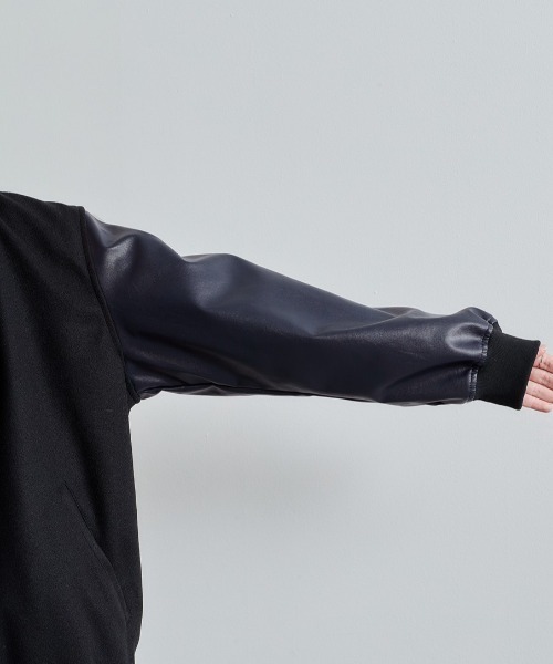 cepo（セポ）の「メルトンスタジャン（スタジャン・レディース・ブラック/ネイビー・M）」の6枚目の写真