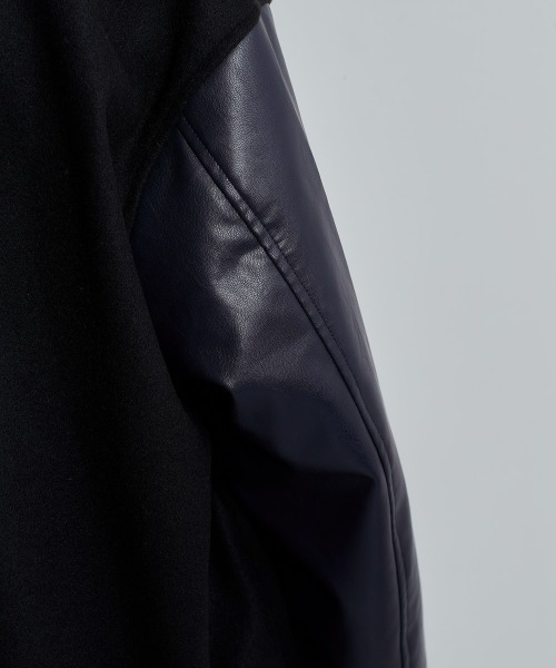 cepo（セポ）の「メルトンスタジャン（スタジャン・レディース・ブラック/ネイビー・M）」の7枚目の写真