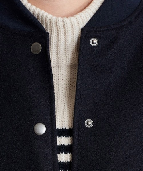 cepo（セポ）の「メルトンスタジャン（スタジャン・レディース・ブラック/ネイビー・M）」の14枚目の写真