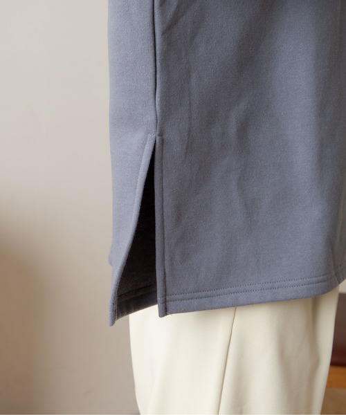 ANGIE（アンジー）の「ハーフジップオーバーサイズスウェット（スウェット・レディース・ブラック/ベージュ/ブルー/アイボリー・FREE）」の5枚目の写真