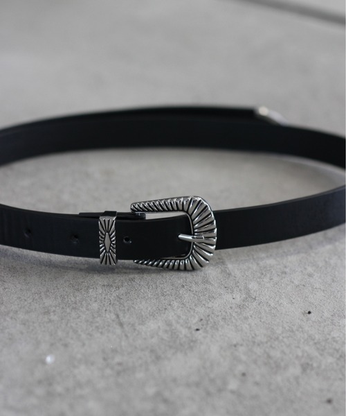 y/m by れぽすけ（イムバイレポスケ）の「ウエスタンロングテールベルト（ベルト・メンズ・ブラック・FREE）」の3枚目の写真