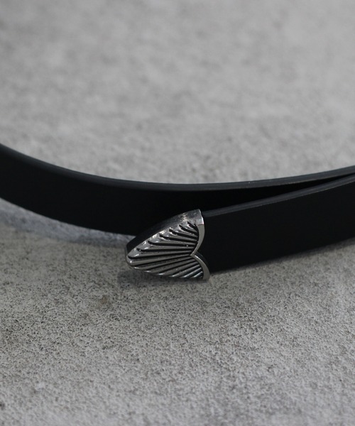 y/m by れぽすけ（イムバイレポスケ）の「ウエスタンロングテールベルト（ベルト・メンズ・ブラック・FREE）」の4枚目の写真