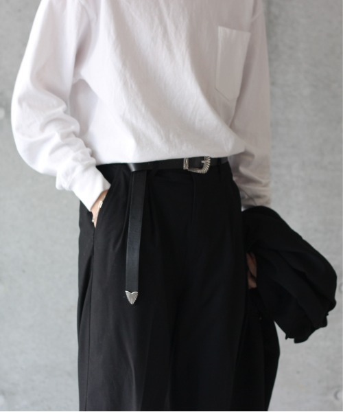 y/m by れぽすけ（イムバイレポスケ）の「ウエスタンロングテールベルト（ベルト・メンズ・ブラック・FREE）」の7枚目の写真