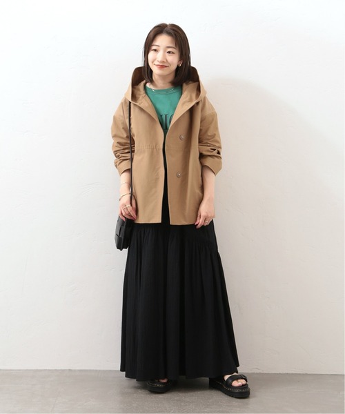 JOURNAL STANDARD(ジャーナルスタンダード)の「グログランフードコート◆(その他アウター・レディース・ブラック/ベージュ・38/36)」の21枚目の写真