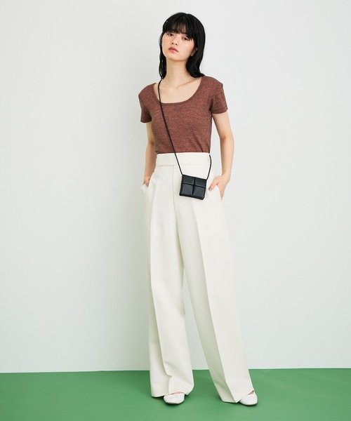 ADD CULUMN(アドカラム)の「【ADD CULUMN】PUFF - MINI MINI(ショルダーバッグ・レディース・オレンジ系その他/オフホワイト/ブラック/ダークラベンダー・FREE)」の6枚目の写真