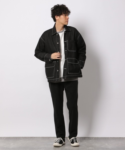 LAKOLE（ラコレ）の「テンオンスカバーオール[セットアップ対応]  / 260730（カバーオール・メンズ・ブラック/ネイビー/サックスブルー・MEDIUM/LARGE）」の12枚目の写真