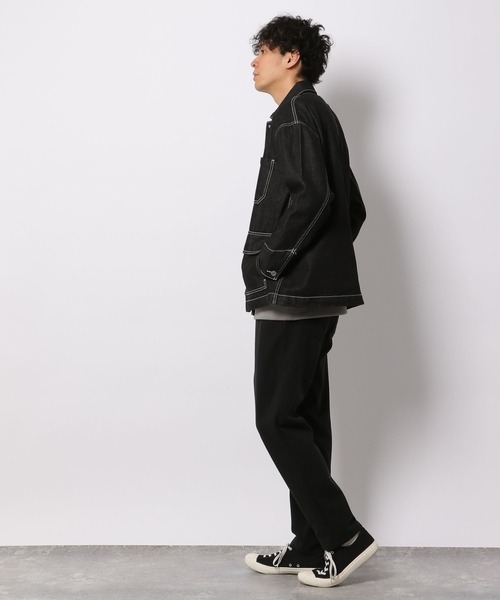 LAKOLE（ラコレ）の「テンオンスカバーオール[セットアップ対応]  / 260730（カバーオール・メンズ・ブラック/ネイビー/サックスブルー・MEDIUM/LARGE）」の10枚目の写真